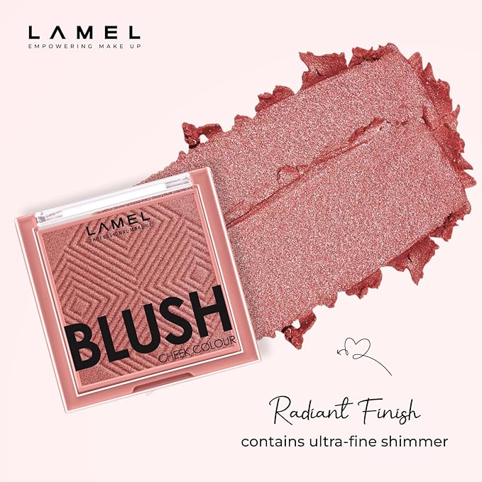 Coral Blush Cheek Color Mini - Blendable Natural Blush Powder - Enhances & Defines Shapes & Features - Shading & Contouring Powder - 4 Universal Shades - 403 (Coral) - 3.8g / 0.13 oz