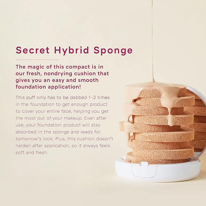 MISSHA Magic Cushion Foundation No.23 Natural Beige for light with neutral skin tone - Flawless Coverage, Dewy Finish, Easy Application for All Skin Types