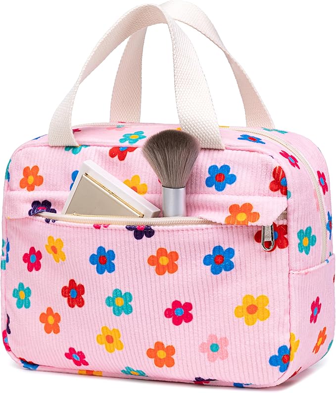 Makeup Bag for Women Cosmetic Bag Large Make Up Organizer Travel Toiletry Bags Waterproof Zipper Tote Pouch Purse for Girls