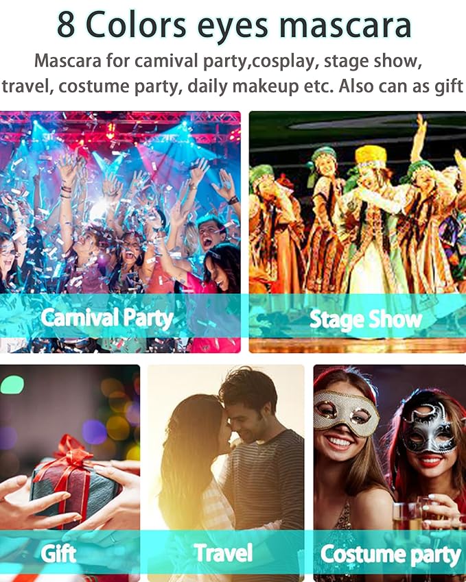 5D Burgundy Mascara for Eyelashes-1Pcs Longlasting Waterproof Colored Mascara Volume and Length,Volumizing Curling Eye Lashes Fiber rimel de pestañas,Women's Day Eye Makeup Gift for Women Girl