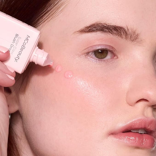 MCoBeauty Super Glow Blush Drops, Blush Pink, Instantly Warm and Illuminate Your Complexion, Vegan, Cruelty Free Cosmetics
