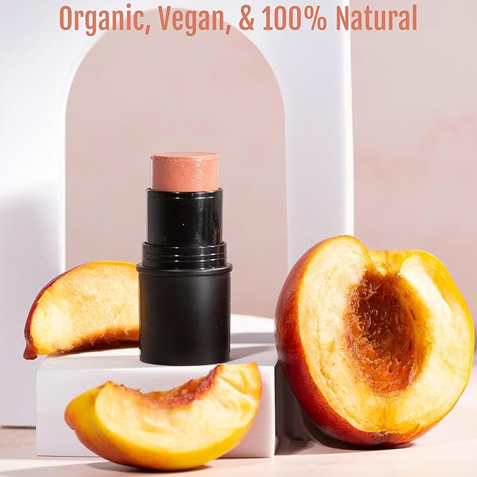 Organic Tint Tube, 100% Natural Vegan Gluten-Free Cream Blush Multi-Stick, Made in USA, Sangria
