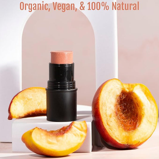 Organic Tint Tube, 100% Natural Vegan Gluten-Free Cream Blush Multi-Stick, Made in USA, Sangria