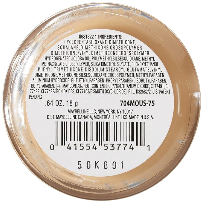 Maybelline New York Dream Matte Mousse Foundation, Natural Beige, 0.64 oz.
