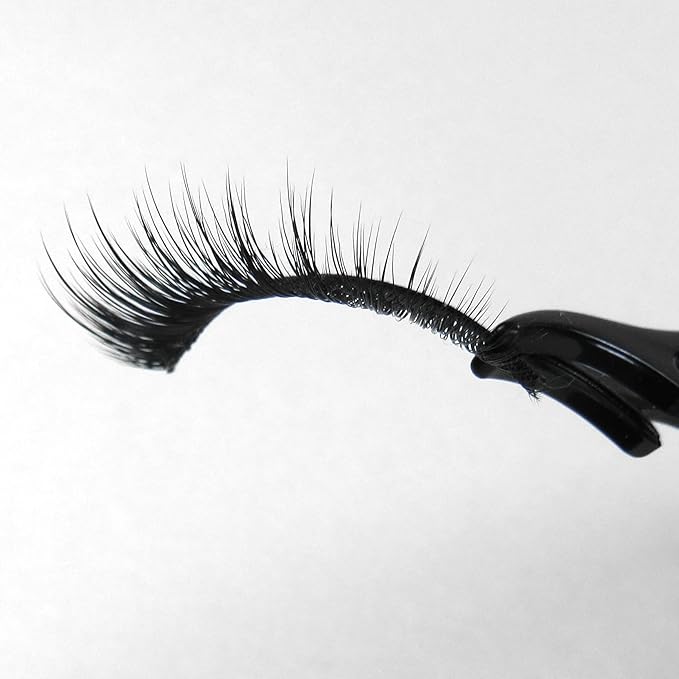 Missamé DIVA Deluxe Beauty False Eyelashes Set Handmade with Premium Synthetic Fibers, Black, 1 Pair