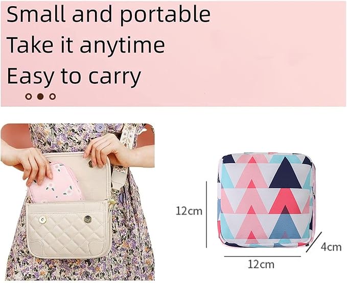 2PCS Mini Makeup Bag,Cute Pocket Cosmetic Bag,Portable Small Make Up Bags for Women,Travel Cosmetic Bag Small Makeup Pouch,Mini storage bag for Sanitary pad,coin,lipstick,jewelry