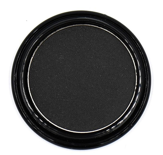 Black Matte Opaque Smokey Eye Onyx Midnight Zero Jet Black Pressed Powder Single Vegan Eyeshadow; Talc, Paraben & Cruelty Free