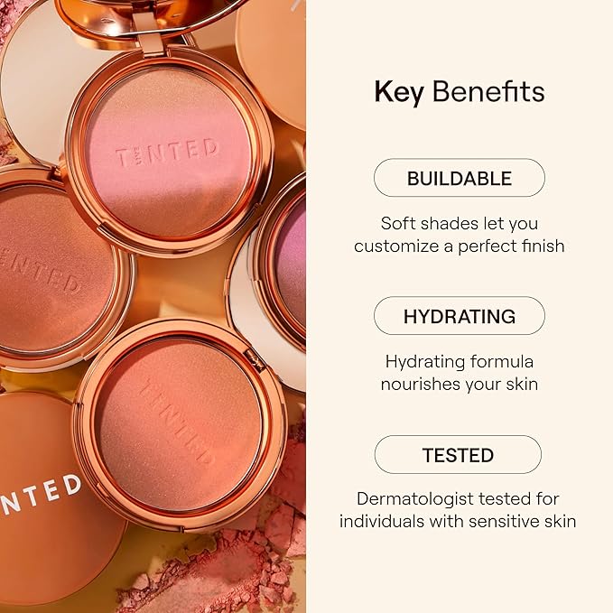 Live Tinted Huebeam Gradient Blushing Bronzer - Lightweight, Highly-Pigmented, Buildable & Blendable - Sunkissed, Glowy, Even Toned Skin Face Blush and Bronzer - Namib Nightfall