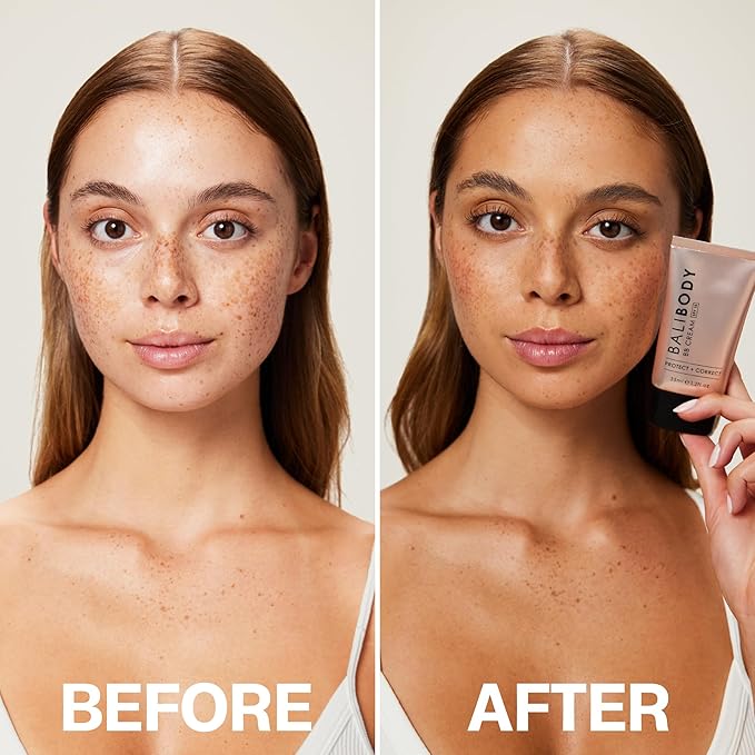 Bali Body BB Cream SPF15 - Natural Shade | Tinted Sheer Face Cream with Hyaluronic Acid & Marine Collagen | Paraben Free, For All Skin Types | Vegan, Cruelty Free Australian Made (35 ml/1.2 fl oz)