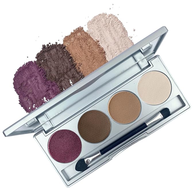 Honeybee Gardens Canyon Sunset Eye Shadow Palette, Clean and Bold, 4 Highly Pigmented Colors With Long Lasting Luxe Finish, Vegan, Cruelty-Free, Gluten-Free, and Paraben-Free, Net Wt 1.3g Each