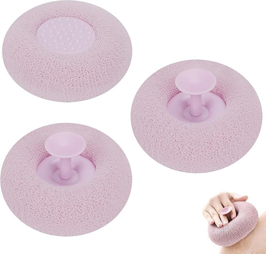 Bath Sponge Reusable Shower Brushes Soft Exfoliating Massage Bath Sponge Ball (Purple)