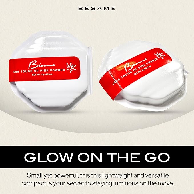 Besame Cosmetics Dreamy Pink Powder Blush Refill - Fits Signature Compacts Post-2019, Soft Pink, Safe for Eyes
