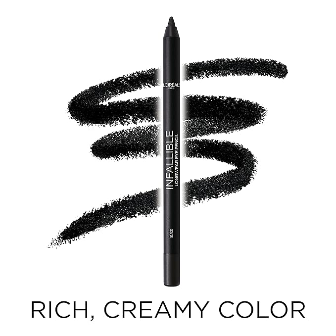 L’Oréal Paris Original Voluminous Mascara Makeup Set, Includes Building Volume and Length Mascara and Infallible Eyeliner, Blackest Black, 1 Kit