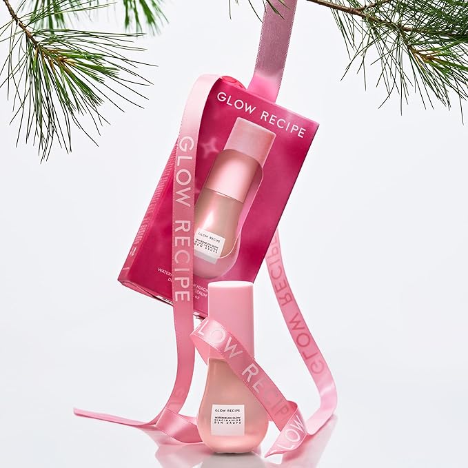 Glow Recipe Stocking Stuffer Niacinamide Serum Dew Drops Ornament - Hydrating Face Serum & Illuminating Makeup Primer for Dewy, Glass Skin + Hyaluronic Acid for Plumping & Highlighting (15 ml)