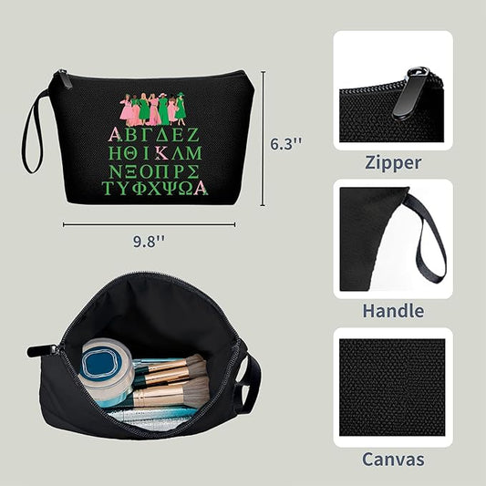 Big Little Sorority Gifts,Cool Gifts for Female Friend,Female Friend Gift Ideas,Friend Gifts for Women Birthday,Make Up Bags for Women,Sorority Gifts for Women