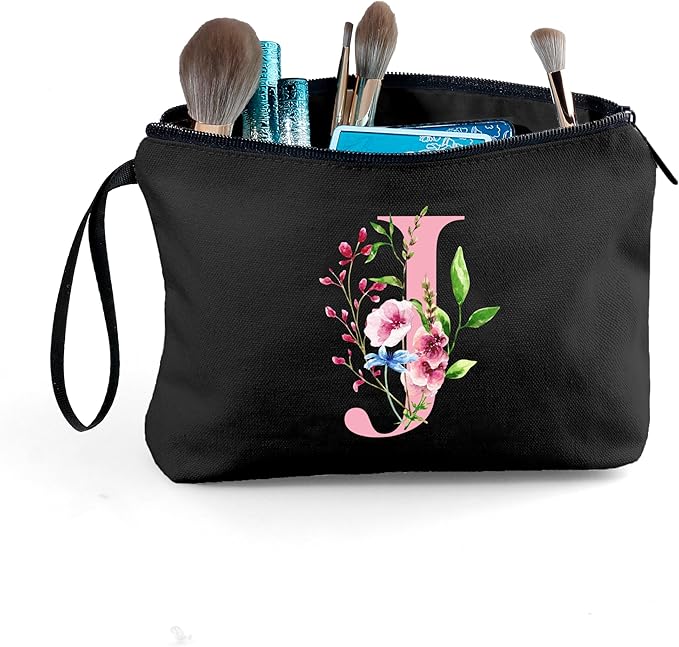 Birthday Friendship Womens Bridesmaid Proposal Coolest Gifts for Sister Teacher Coworkers Bride Personalized Travel Makeup Cosmetic Bag with Mirror Valentines Mothers Day Christmas Graduation J