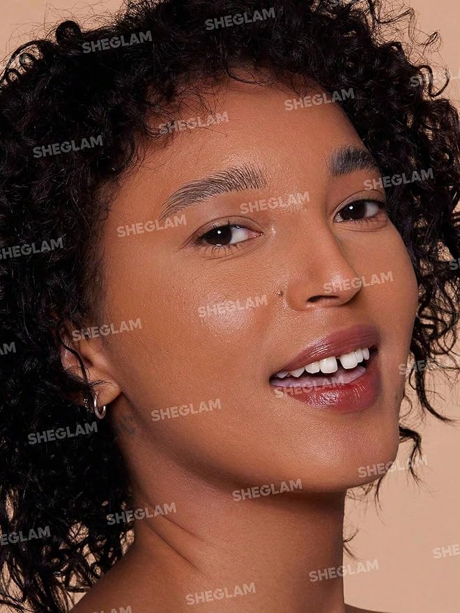SHEGLAM SKin-Focus Full Coverage Powder Foundation Oil-Control Lightweight Face Pressed Powder Makeup-Chestnut