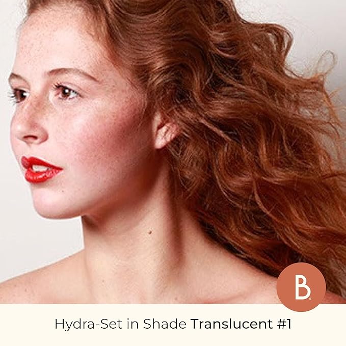 Beauty For Real Hydra-Set Translucent Finishing + Brightening Powder, Translucent 2 - Invisible, Weightless Finish - 16-Hour Wear & 24-Hour Shine Control - With Niacinamide & Vitamin E - Talc Free