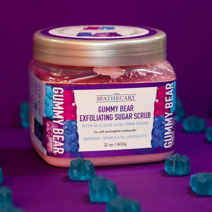 Body Scrub, Exfoliating-Nourishing-Refreshing-Smoothing Body Care 21 oz. (21 oz, Gummy Bear)