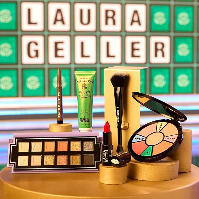 LAURA GELLER NEW YORK x Wheel of Fortune Limited Edition Collab The Wheel Blush Palette 5 pc Multi-Finish Blushes