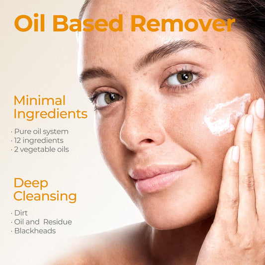 Makeup Remover Balm Hydrating Deep Cleansing Balm, Dissolves Heavy Waterproof Make Up, Gentle Oil Based cleanser for Face with Spatula, Makeup Removing for All Skin Types, 85 g/3 oz