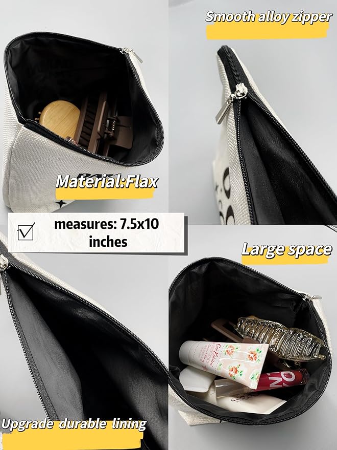 Makeup Bag,Mental Health Gifts,Motivational Gifts for Women,Your Anxiety is a Lying Mental Health Brain with Flowers Makeup Bags,Affirmations Cosmetic Bag,Travel Makeup Bag,Small Makeup Bag