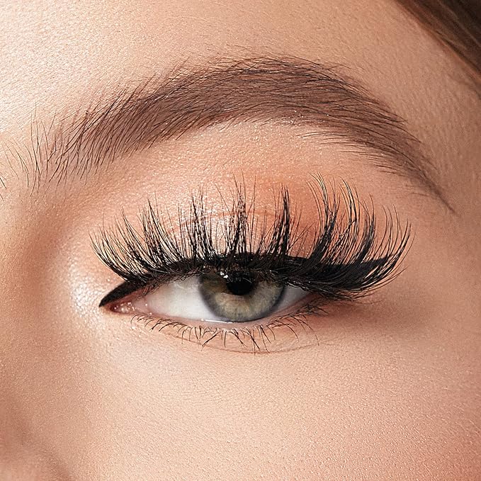 8Pair False eyelash book with tweezer Soft Reusable Handmade Volume Fluffy eyelashes(3D985tw)