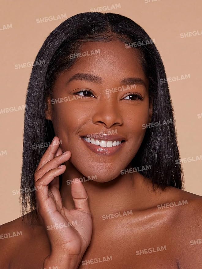 SHEGLAM SKin-Focus Full Coverage Powder Foundation Oil-Control Lightweight Face Pressed Powder Makeup-Saddle