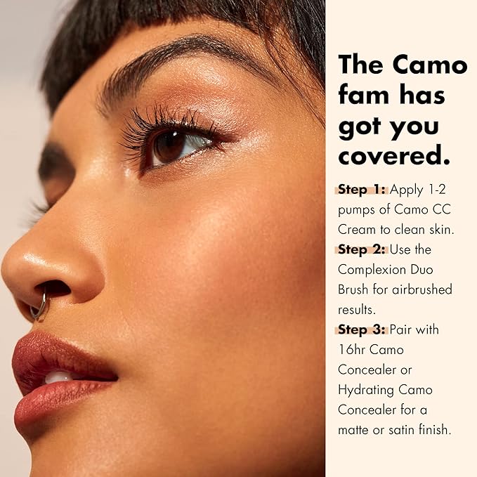 e.l.f. Camo CC Cream, Color Correcting Medium-To-Full Coverage Foundation with SPF 30, Rich 660 N, 1.05 Oz (30g)