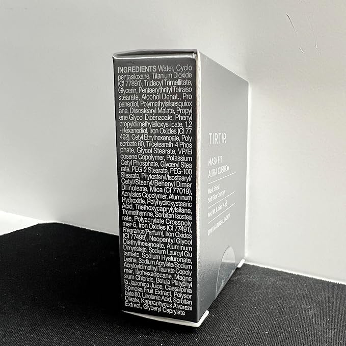 [*Mini Size*] TIRTIR Aura Glow Silver Cushion | Korean Cushion Foundation, (#21W Natural Ivory, 0.15 Fl Oz)