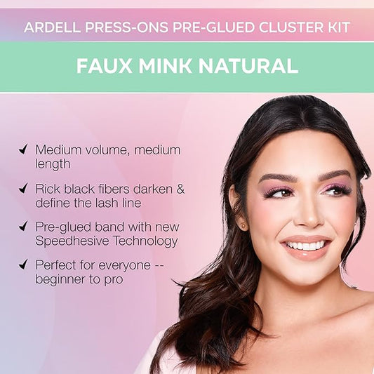 Ardell Press On Fauxmink Natural 30 ct + Applicator