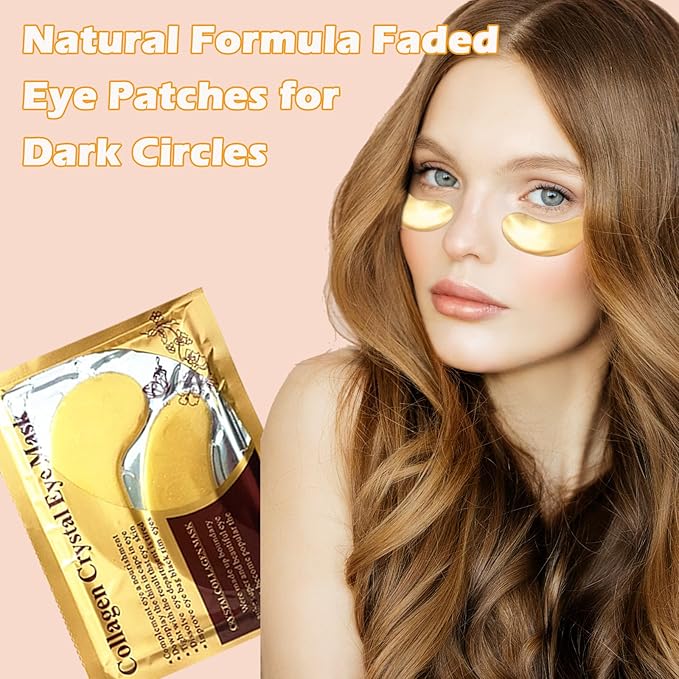 30 Pairs 24k Gold Eye Mask and Lip Masks,Reducing Fine Lines Dark Circleeye Patches, Pink Lip Mask and Collagen Gel Eye Patch for Puffy Eyes Birthday Gifts for Women Travel Essentials