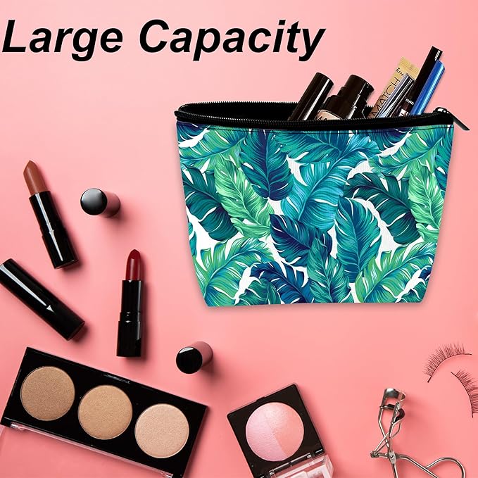 Makeup Bag for Purse, Waterproof Funny Vintage Boho Mandala Cosmetic Bag for Women, Zipper Travel Pouch Gift 9.5×5.9 Inch