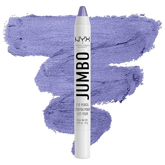 NYX PROFESSIONAL MAKEUP Jumbo Eye Pencil Blendable Eyeshadow Stick & Eyeliner Pencil Bundle - Donut (Lilac) and Milk