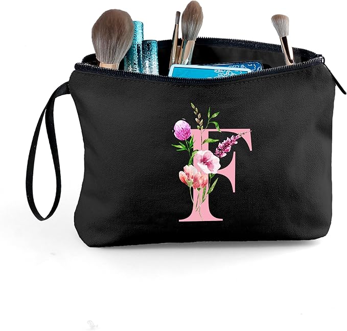 Birthday Friendship Womens Bridesmaid Proposal Coolest Gifts for Sister Teacher Coworkers Bride Personalized Travel Makeup Cosmetic Bag with Mirror Valentines Mothers Day Christmas Graduation F