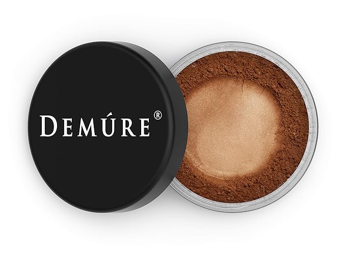 Demure Mineral Make Up, Spiced Honey Mineral Foundation Makeup, Concealer Makeup, Natural Makeup Made with Pure Crushed Minerals, Loose Face Powder.