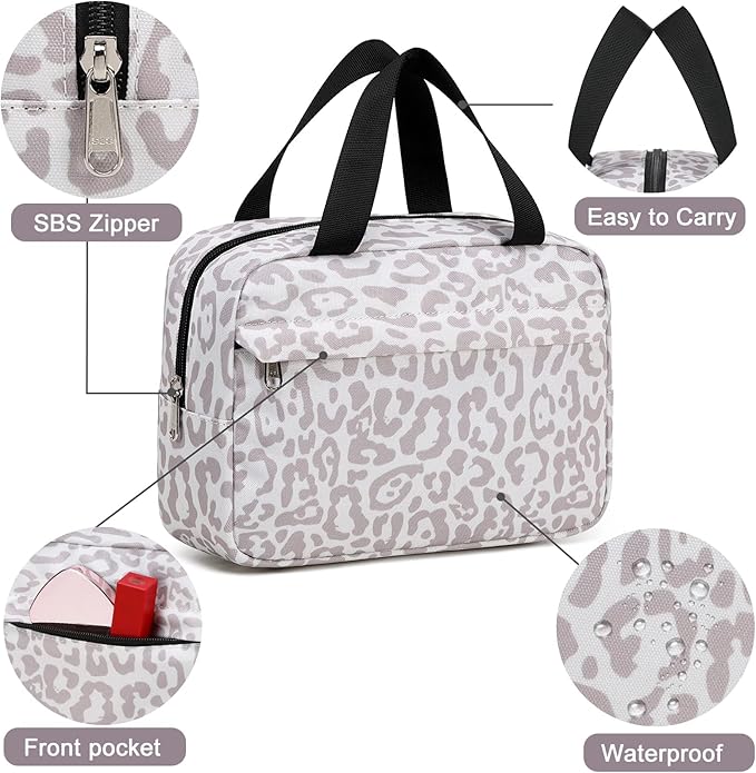 Makeup Bag for Women Cosmetic Bag Large Make Up Organizer Travel Toiletry Bags Waterproof Zipper Tote Pouch Purse for Girls