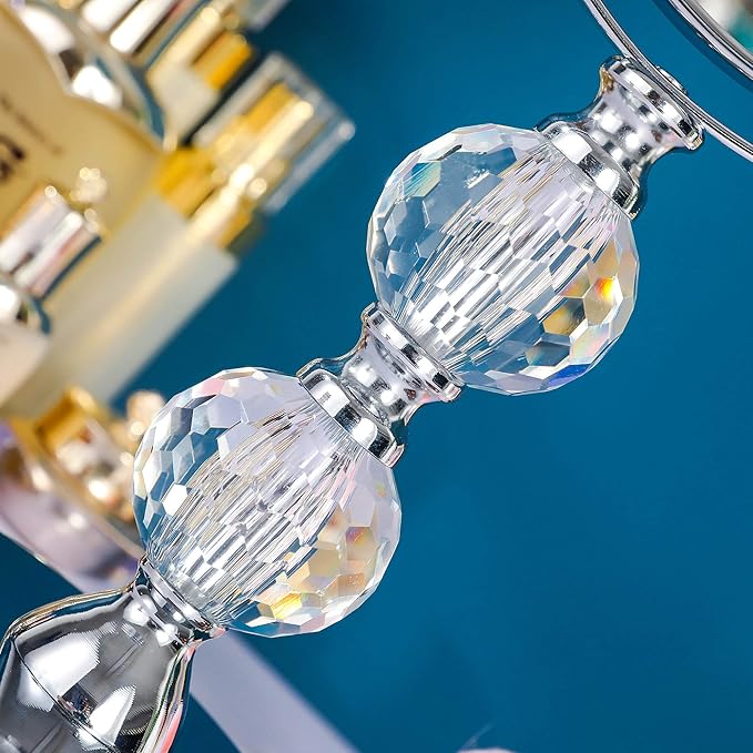 M020 360 Swivel Vanity Mirror - Double Sided, 1X/5X Magnifying, Adjustable