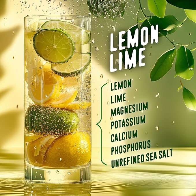 FlavCity Lemon Lime Electrolytes Powder Packets - 28 Hydration Packets - No Added Sugar - Hydration Powder with Real Fruit & Unrefined Sea Salt - Keto & Gluten-Free (28 Stick Packs)