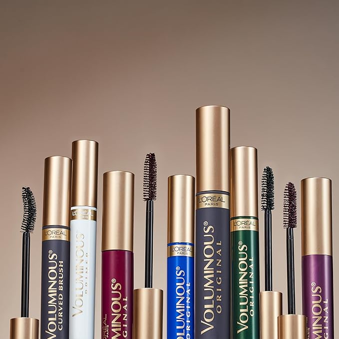 L'Oreal Paris Makeup Voluminous Original Volume Building Waterproof Mascara, Black Brown, 1 Count