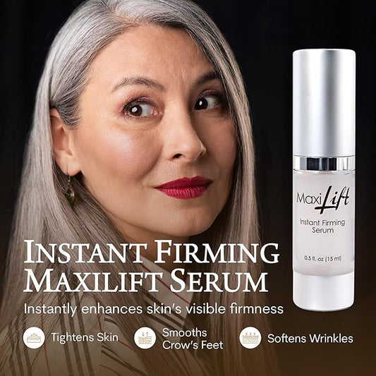 Biologic MaxiLift Instant Face Lift Serum - Skin Tightening Face Serum for Women Eyes, Firms and Smooths Sagging Skin, Fine Lines & Wrinkles - 0.5 Fl Oz