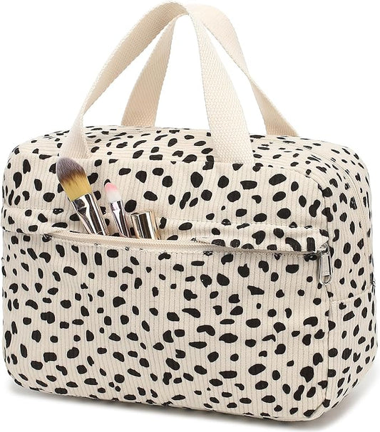 Makeup Bag for Women Cosmetic Bag Large Make Up Organizer Travel Toiletry Bags Waterproof Zipper Tote Pouch Purse for Girls