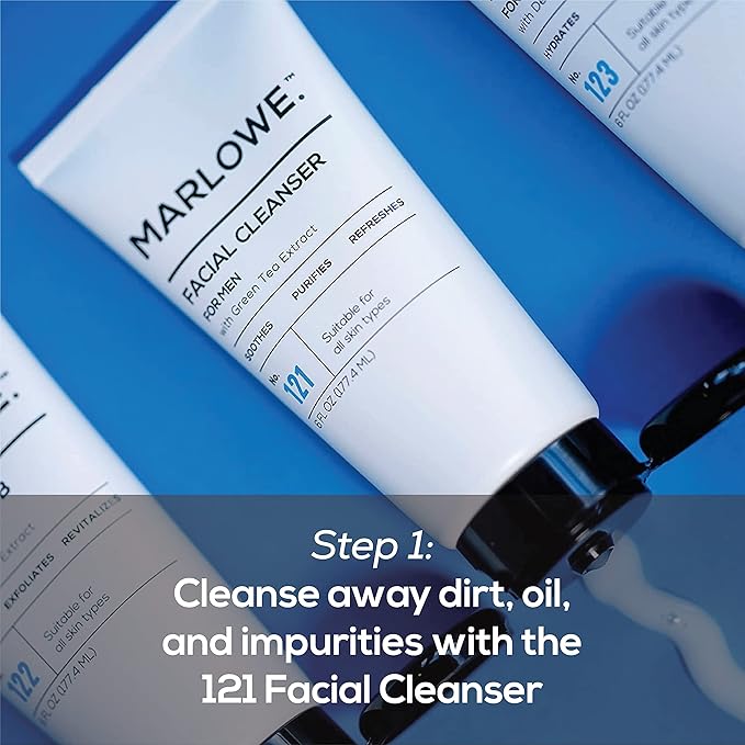 Best Sellers Kit No. 203, Features Signature No. 102 Original Body Scrub Soap Bar, No. 121 Facial Cleanser & No. 123 Facial Moisturizer, Great Gift for Men