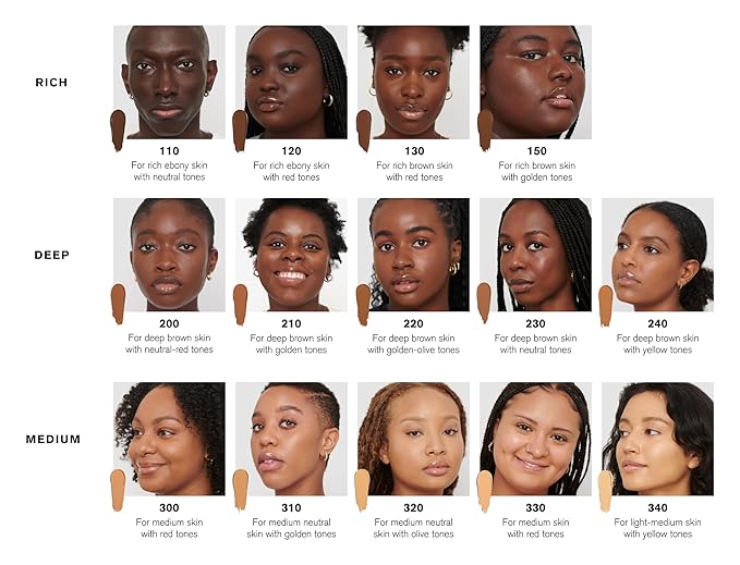 Ami Colé Skin-Enhancing Stick Foundation (240 - deep brown with yellow tones), 0.20 oz