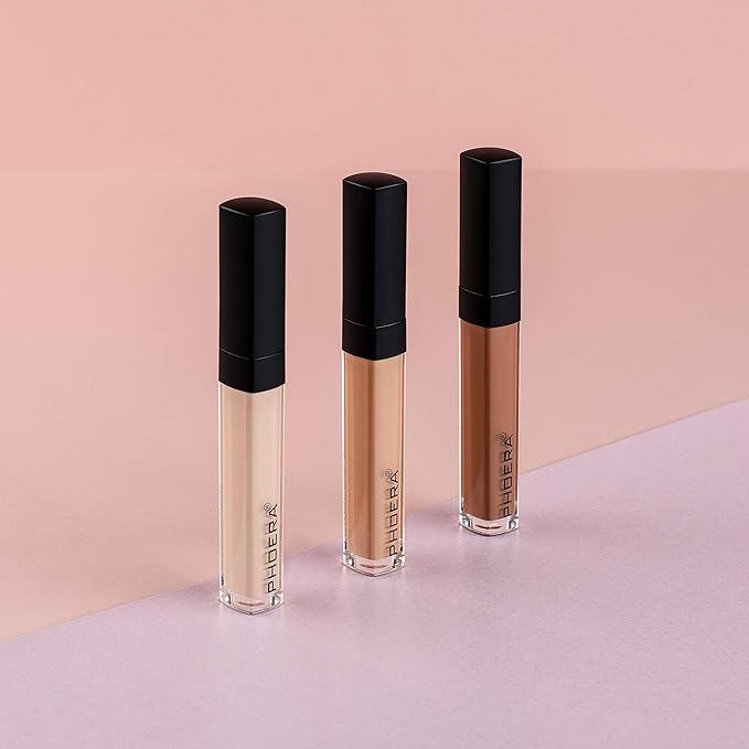 AQUAPURITY PHOERA Liquid Concealer Full Coverage Makeup Face Moisturizer Foundation Conceal Under Eye Dark Circles (108 AMANDE)