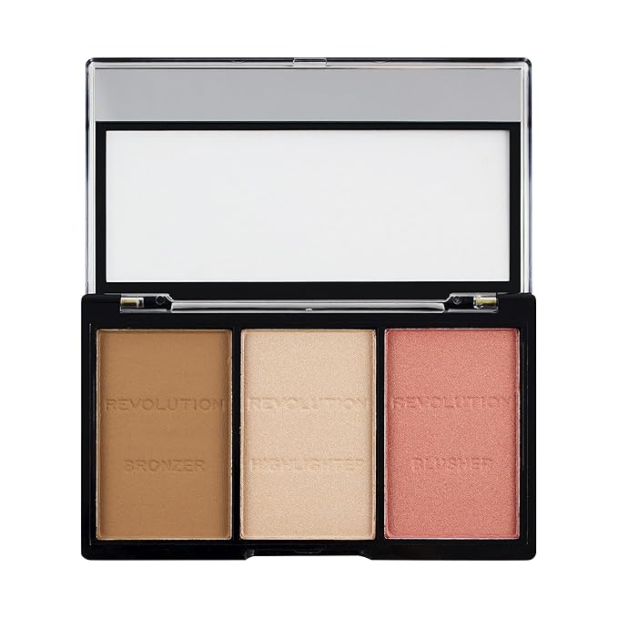 Makeup Revolution Ultra Sculpt & Contour Kit, Contour Palette, Define Your Features, Vegan & Cruelty Free, Ultra Fair C01, 3.6g