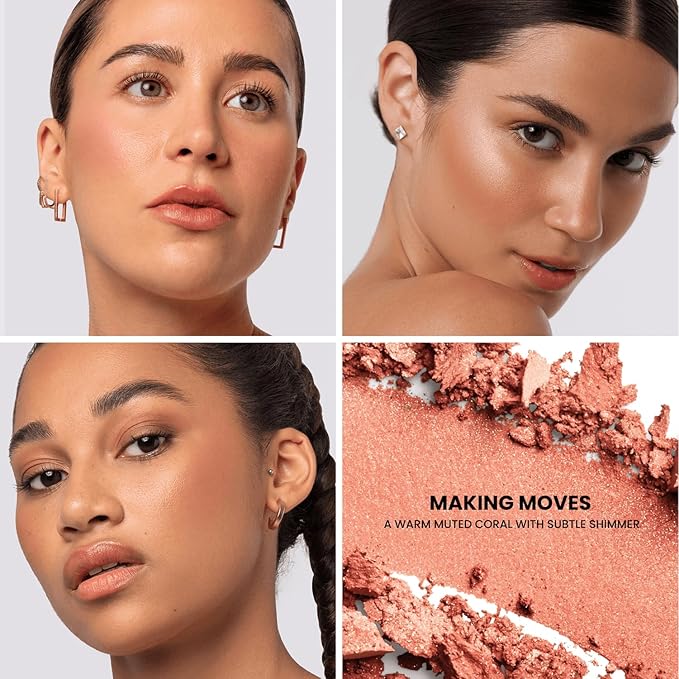 Phase Zero Makeup Powder Blusher - "Making Moves" - 4g / 0.141oz - Pigmented, Lightweight Powder Blushes for a Radiant, Natural Glow