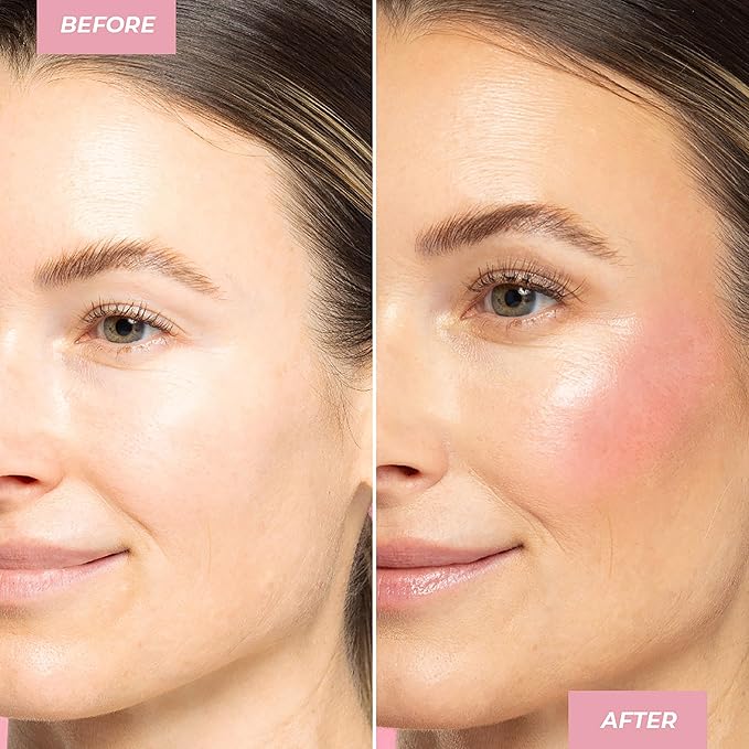 MCoBeauty Super Glow Blush Drops, Blush Pink, Instantly Warm and Illuminate Your Complexion, Vegan, Cruelty Free Cosmetics