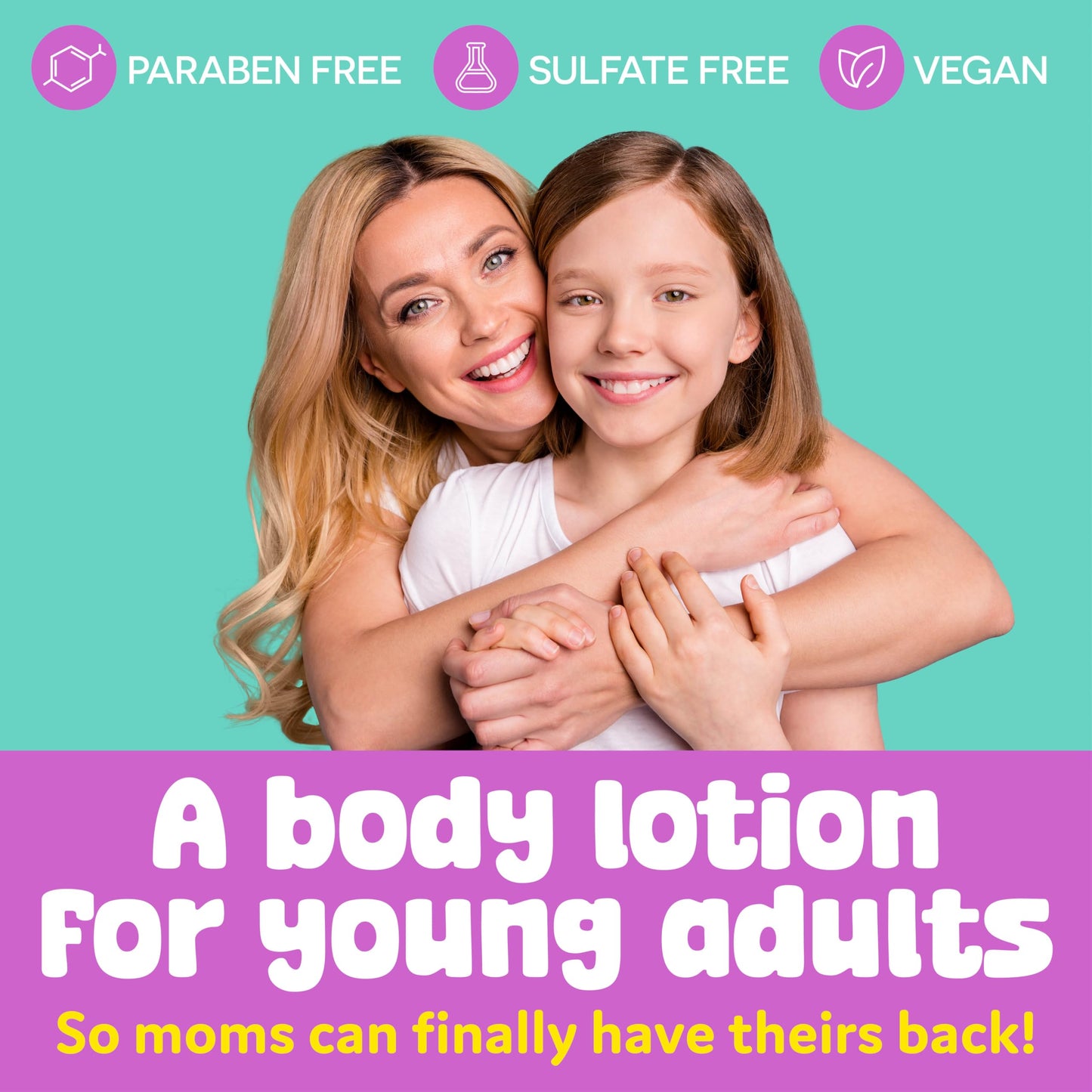 BeYoutiful Guava Passion Fruit Body Lotion for Dry Skin, Natural Cruelty-Free Hydrating Moisturizer for Kids & Teens with Sweet Almond Oil, 17 oz