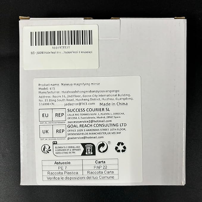 5X Makeup Magnifying Mirror, 6inch Makeup Magnification and Tweezers Set, 5X Travel Magnified Mirror with 3 Suction Cups for Easy Mounting - Blackhead/Blemish Removal for Women Men